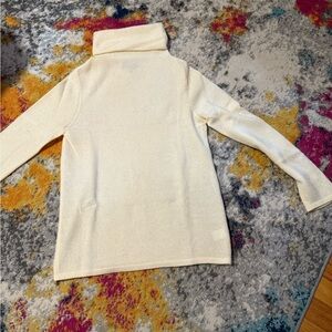 Pure Collection Cream Turtleneck Sweater